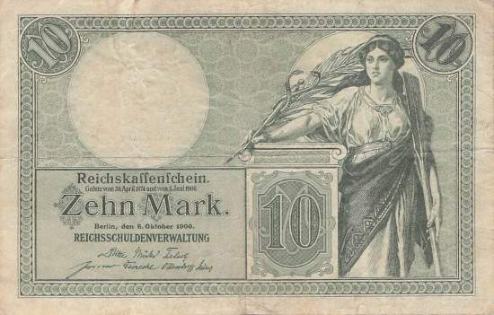 10 Mark 1906 M Ro.27b